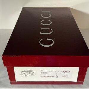 Gucci Burgundy Shoe Box